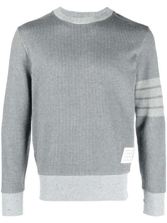 Grey 4-bar Cotton Sweatshirt