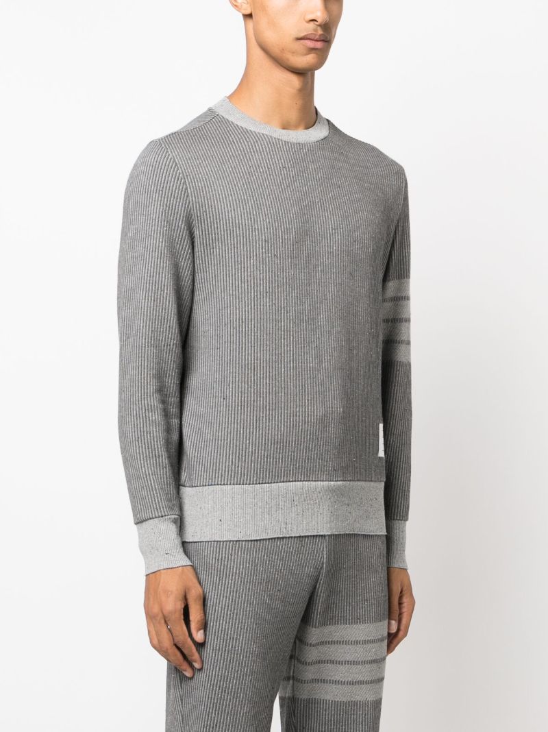Grey 4-bar Cotton Sweatshirt