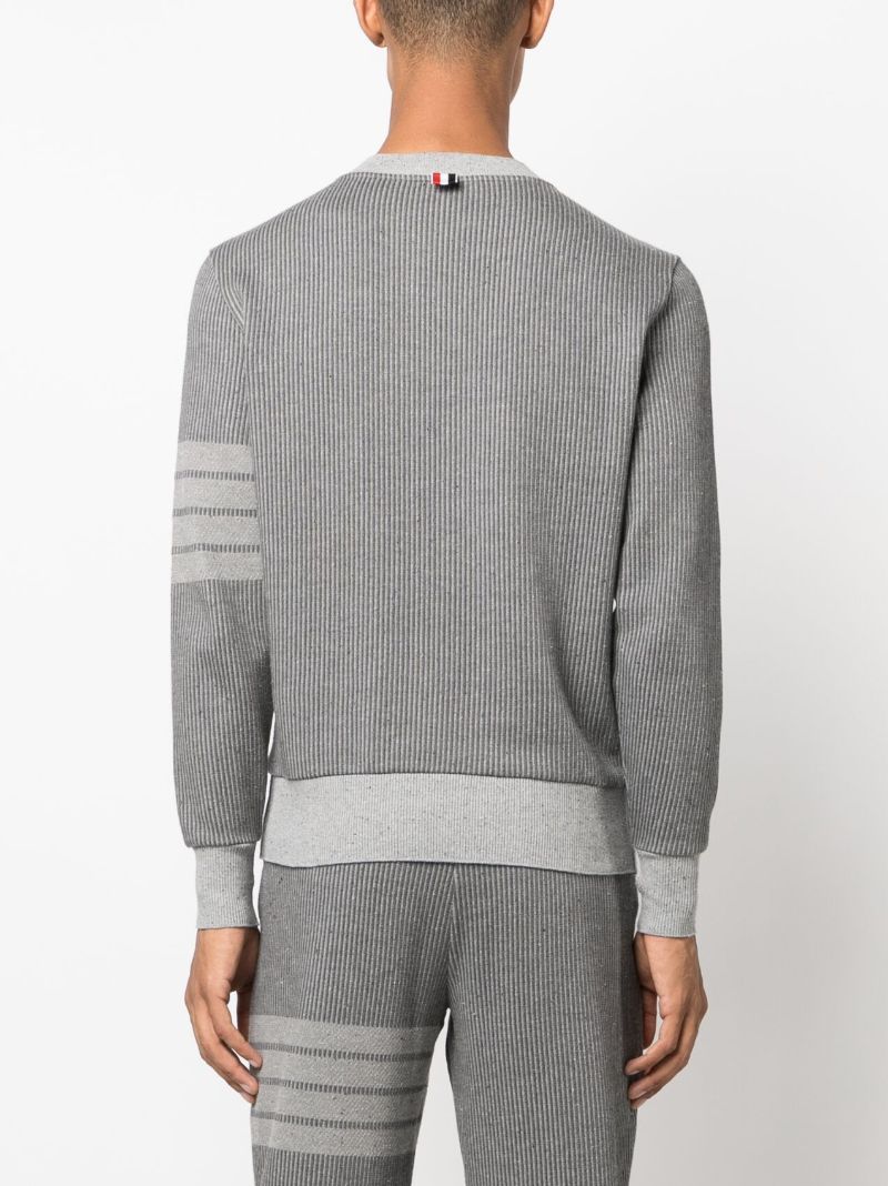Grey 4-bar Cotton Sweatshirt