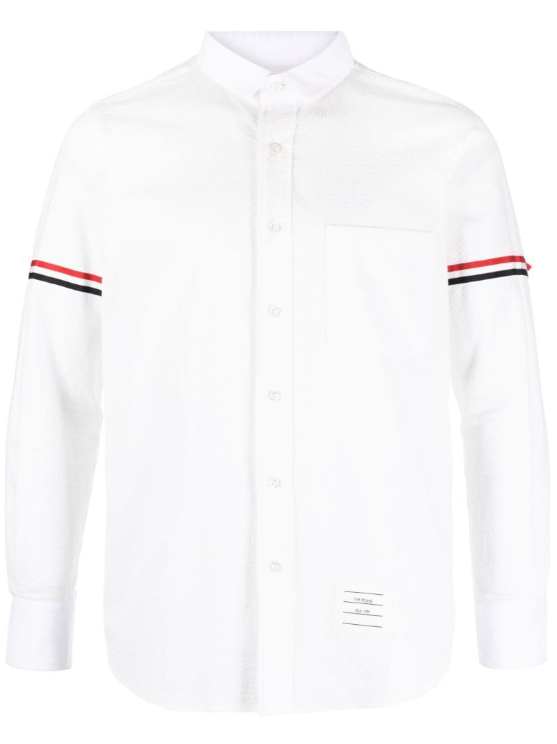 White Rbw-armband Cotton Shirt