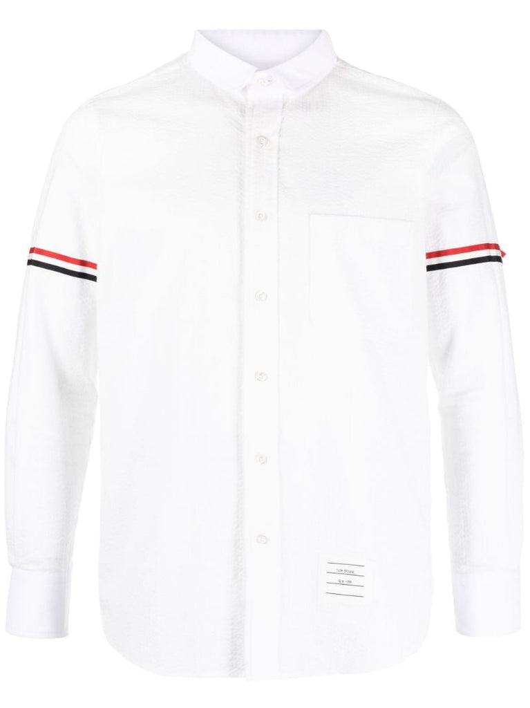 White Rbw-armband Cotton Shirt