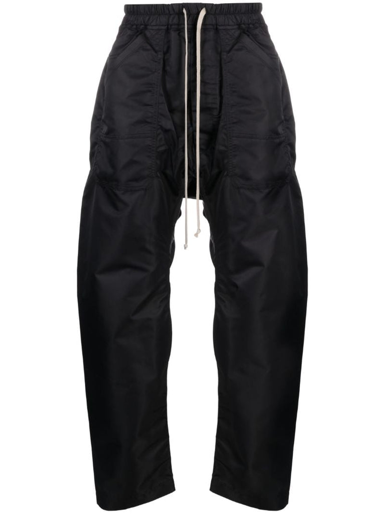 Black Drawstring Loose Trousers