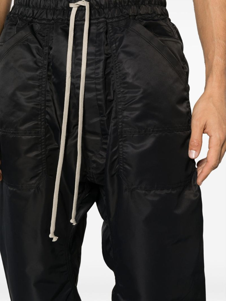 Black Drawstring Loose Trousers
