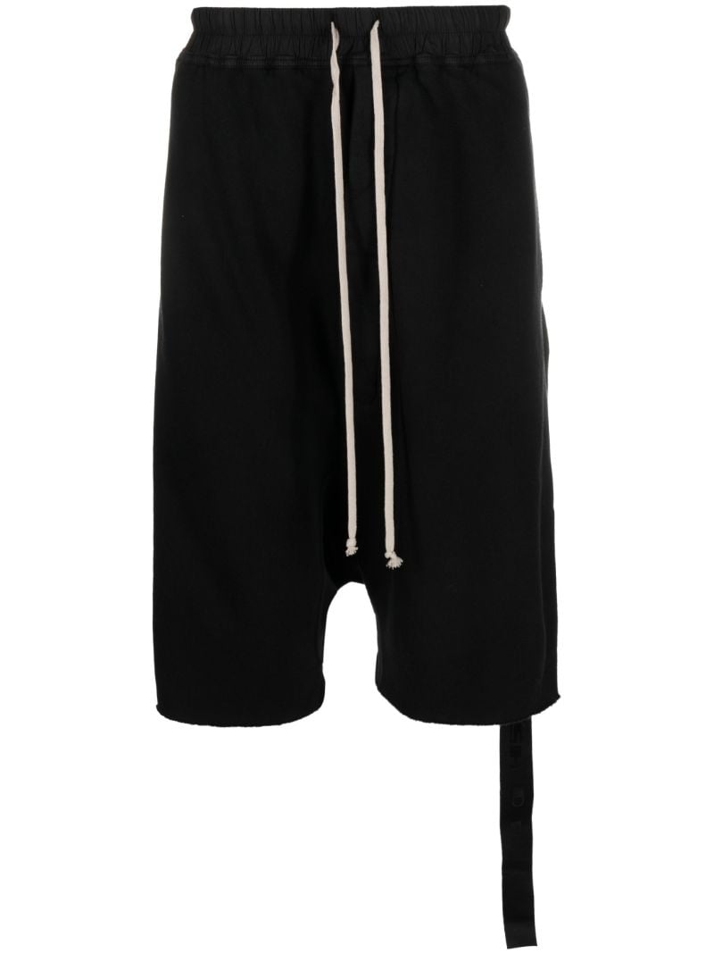 Black Drawstring Track Shorts