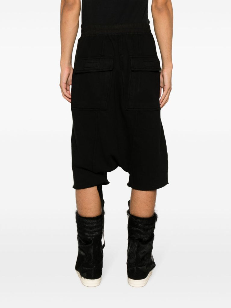 Black Drawstring Track Shorts