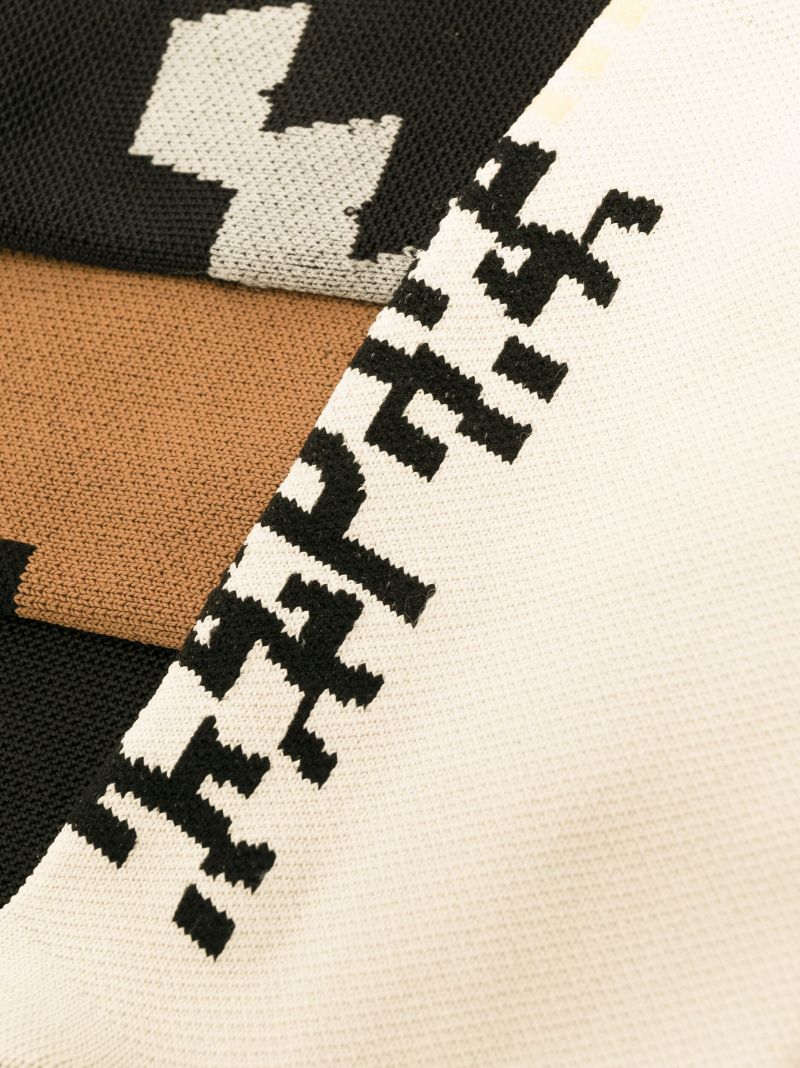 Black Logo Print Cycling Socks Set