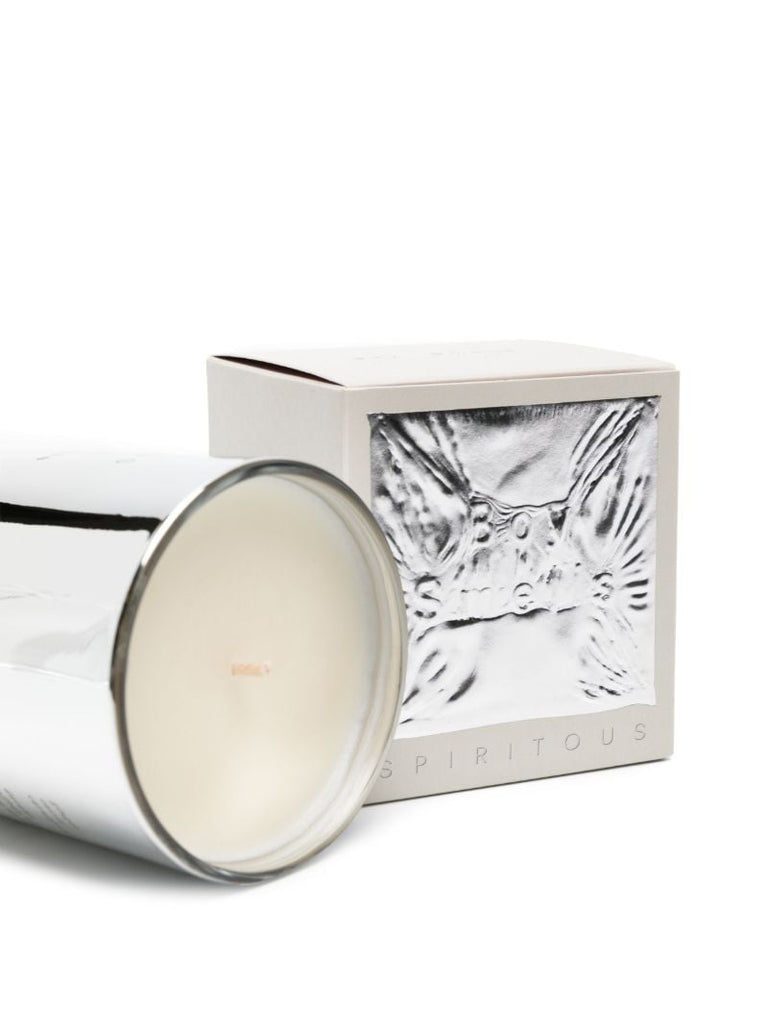 Silver-tone Spiritous Mirrored Scented Candle