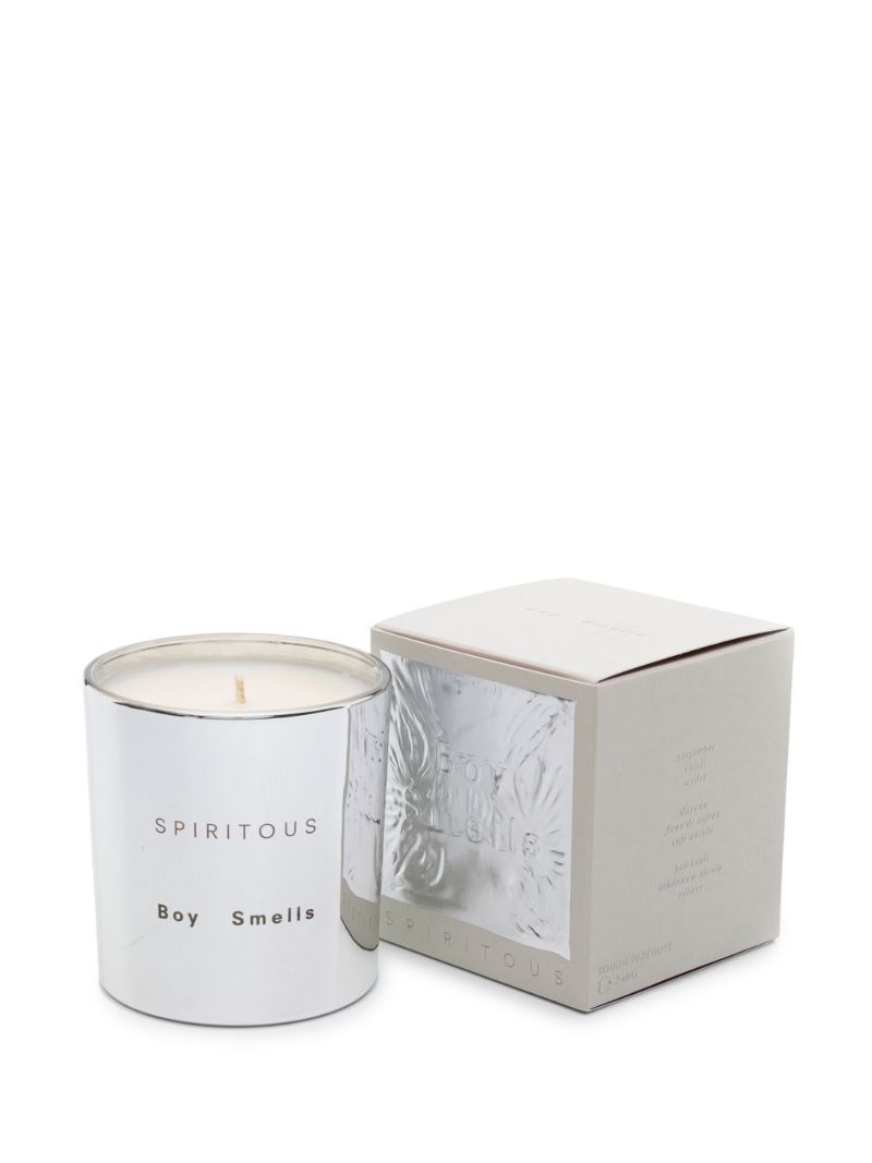 Silver-tone Spiritous Mirrored Scented Candle