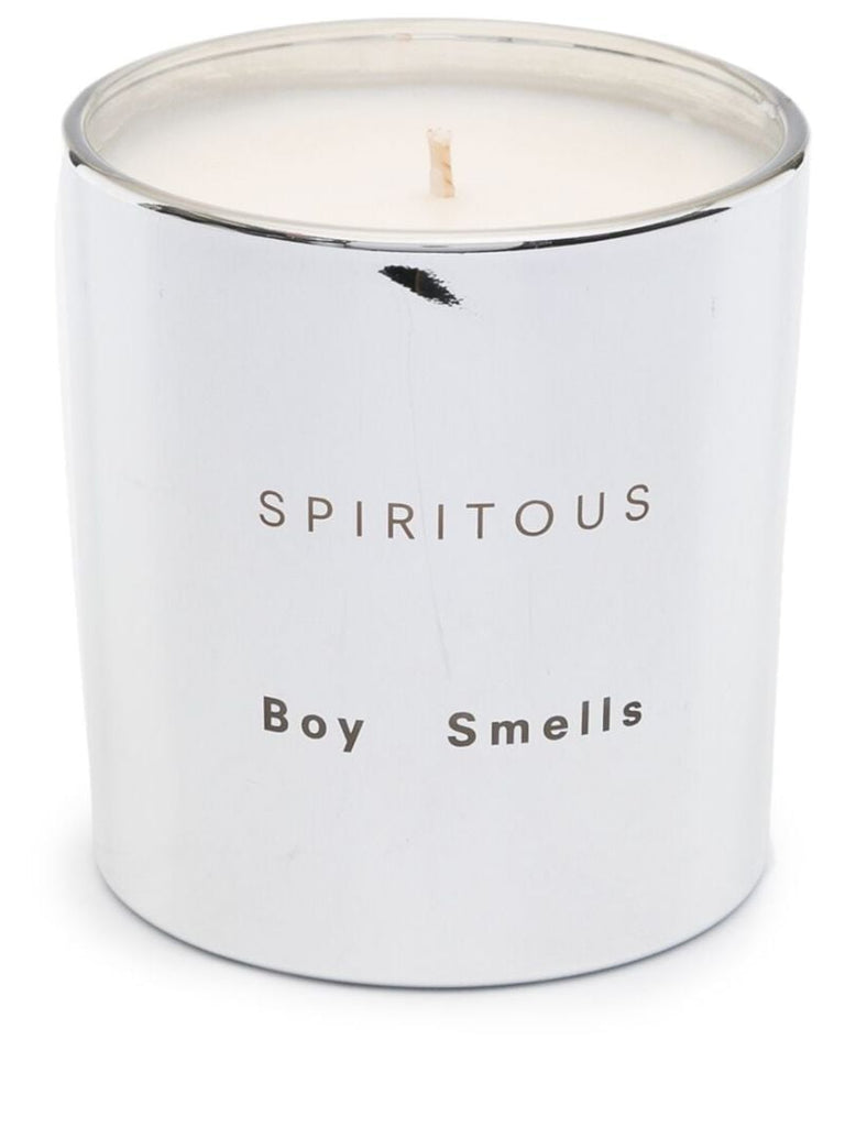 Silver-tone Spiritous Mirrored Scented Candle