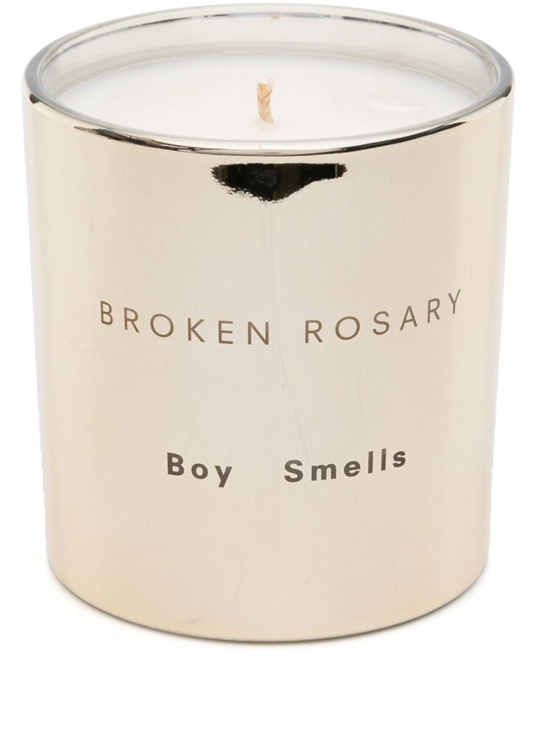 Gold-tone Broken Rosary Mirrored Scented Candle