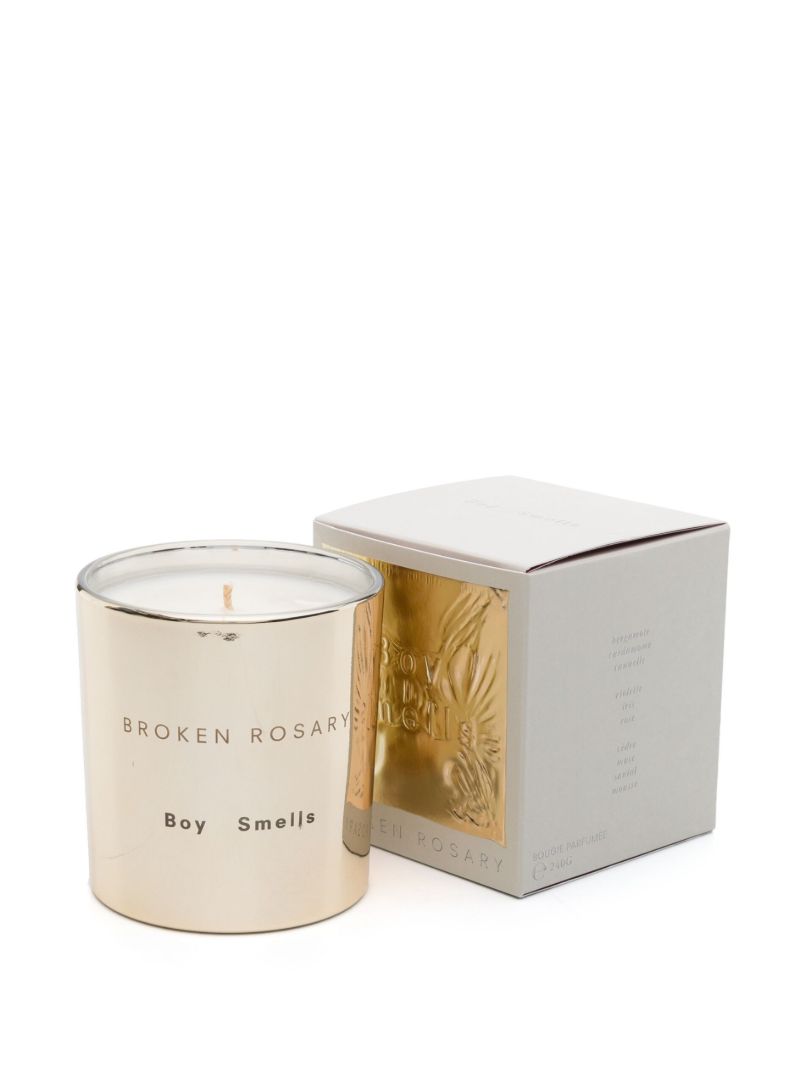Gold-tone Broken Rosary Mirrored Scented Candle