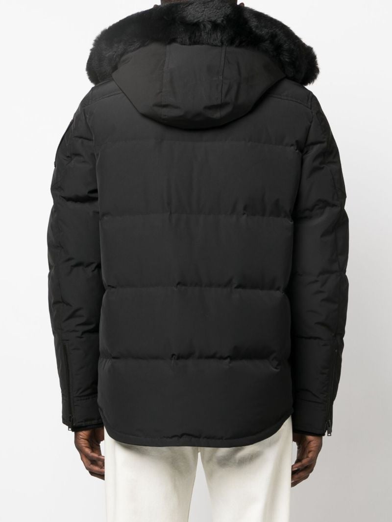 Black Round Island Padded Jacket