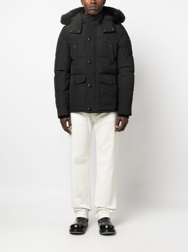 Black Round Island Padded Jacket