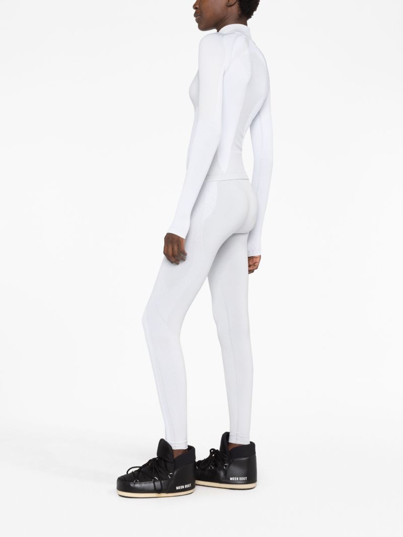 Grey Logo Jacquard Base Layer Top