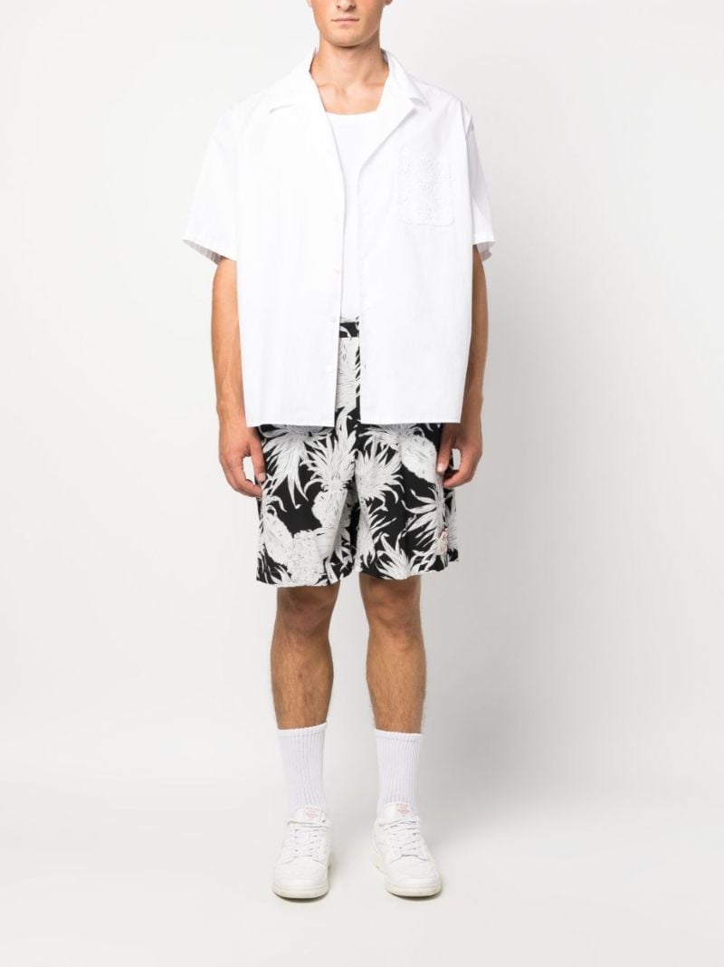 X Sun Surf Black Pineapple-print Shorts
