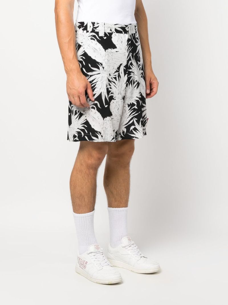 X Sun Surf Black Pineapple-print Shorts