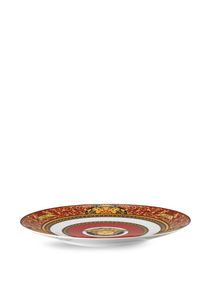Red Medusa Porcelain Serving Plate