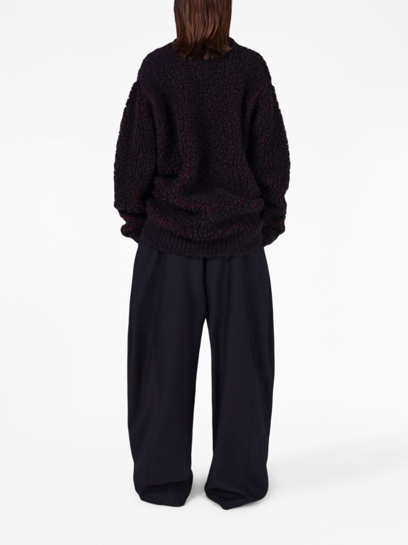 Black Pixel Horse-jacquard Sweater