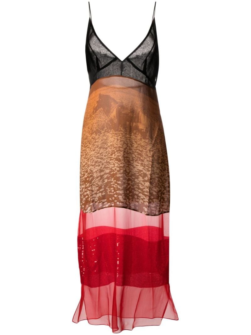 Multicolour Lucky Spot in Daisy Field Dress