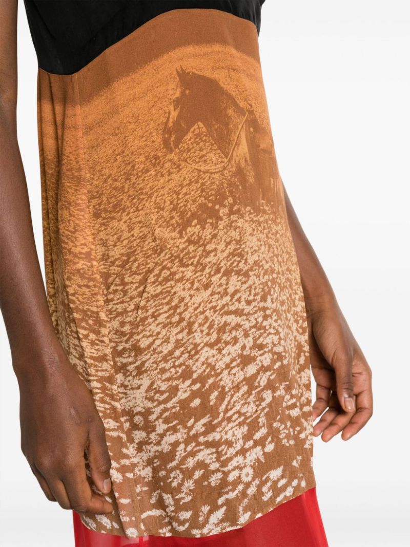 Multicolour Lucky Spot in Daisy Field Dress