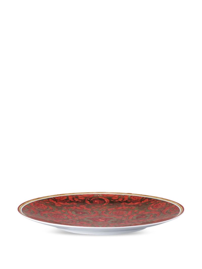 Red Medusa Garland Porcelain Plate