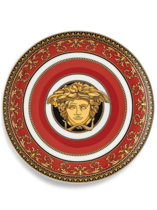 Red Medusa Porcelain Bread Plate