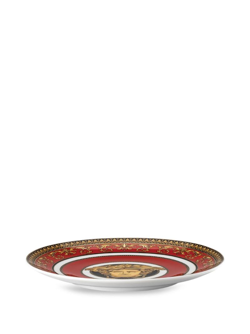 Red Medusa Porcelain Bread Plate