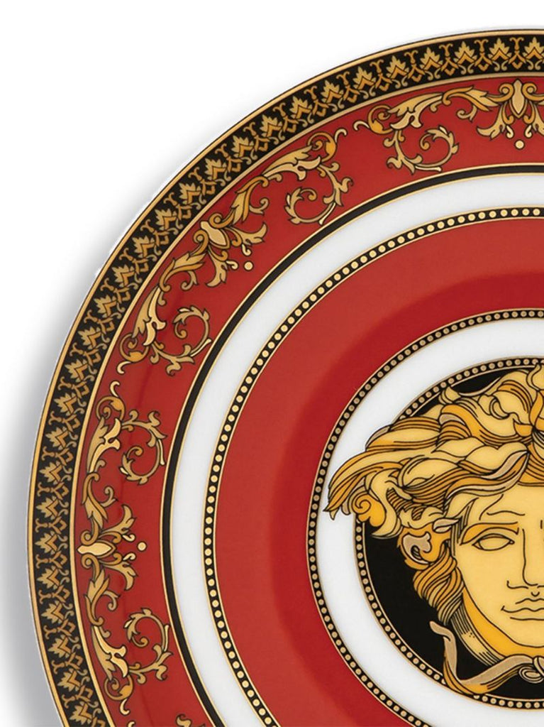 Red Medusa Porcelain Bread Plate