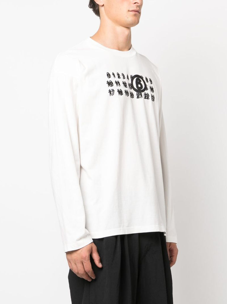 White Logo-print Cotton T-shirt