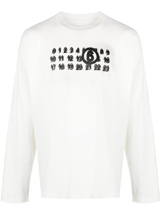 White Logo-print Cotton T-shirt