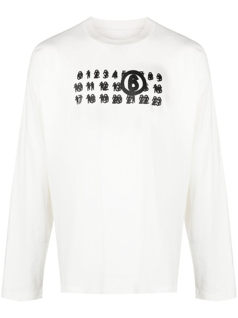 White Logo-print Cotton T-shirt