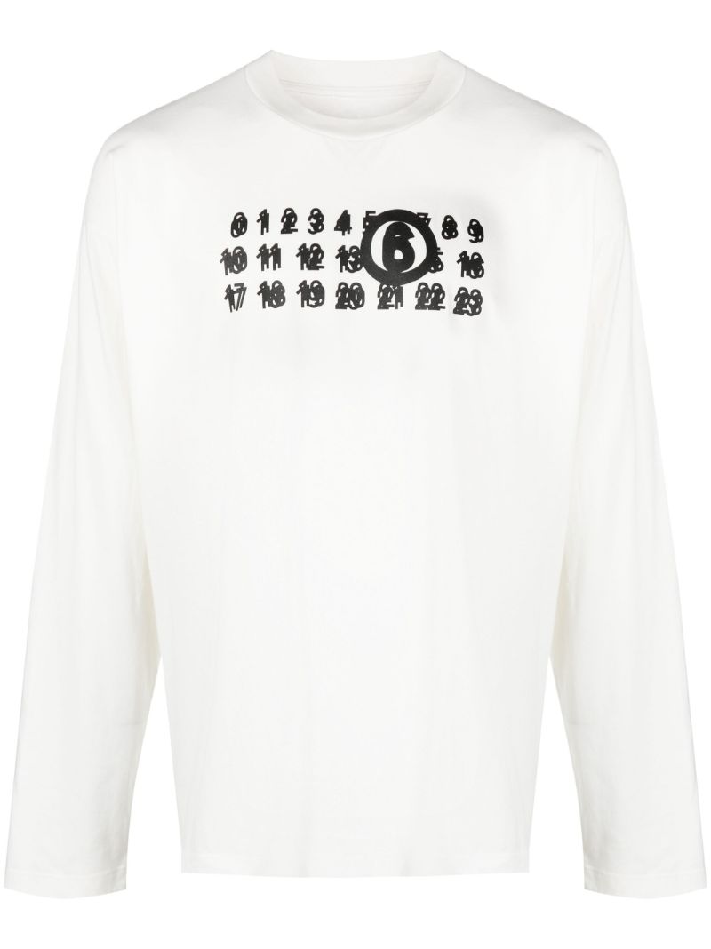 White Logo-print Cotton T-shirt