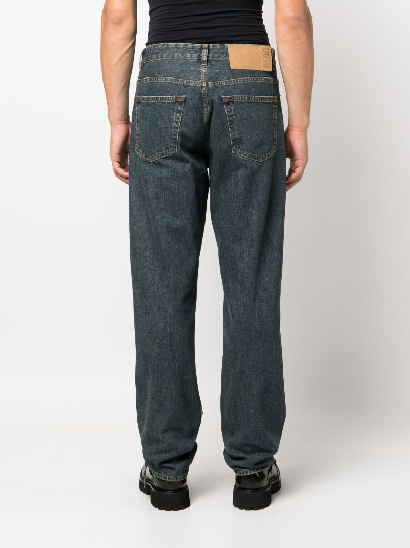 Blue Straight-leg Jeans