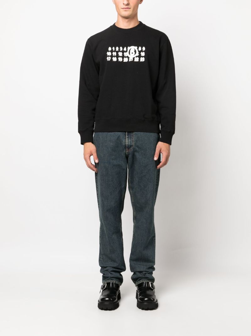 Blue Straight-leg Jeans