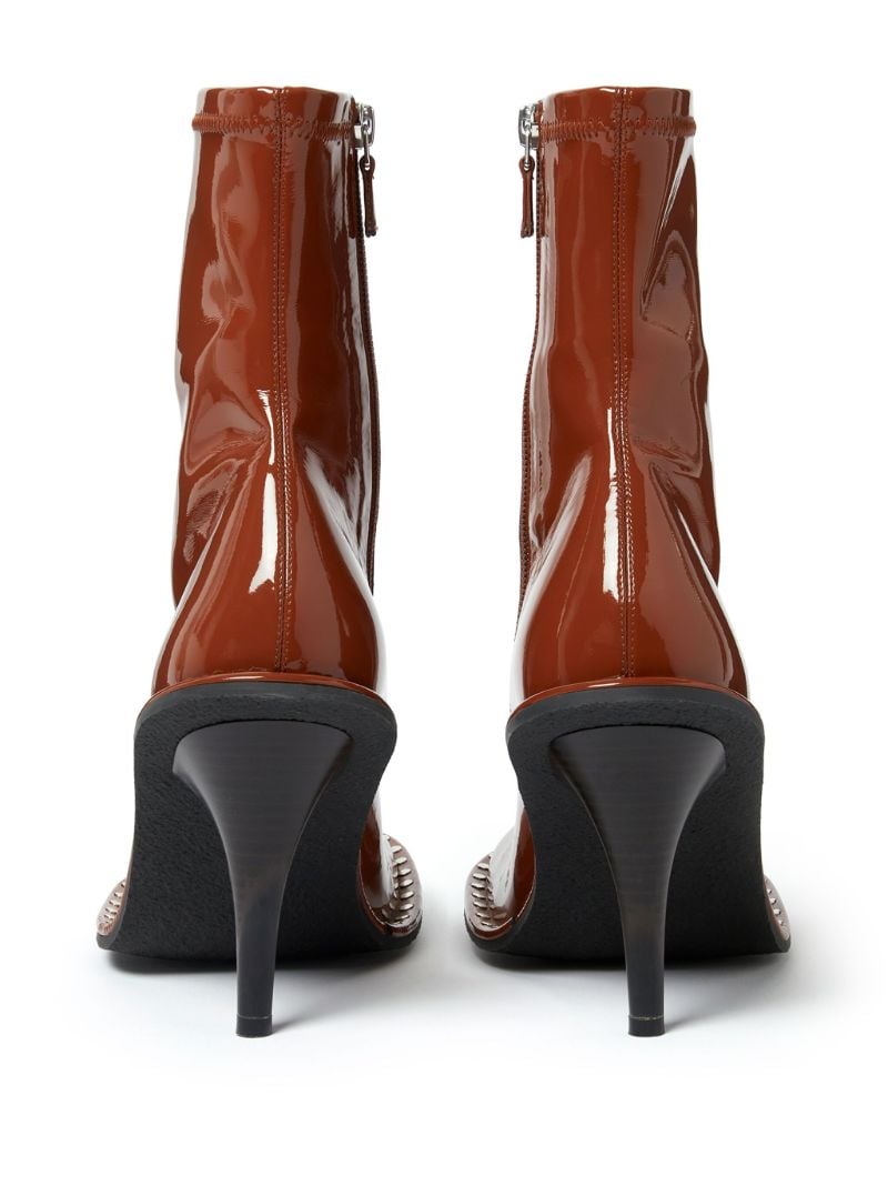 Brown Ryder 100 Faux-leather Ankle Boots