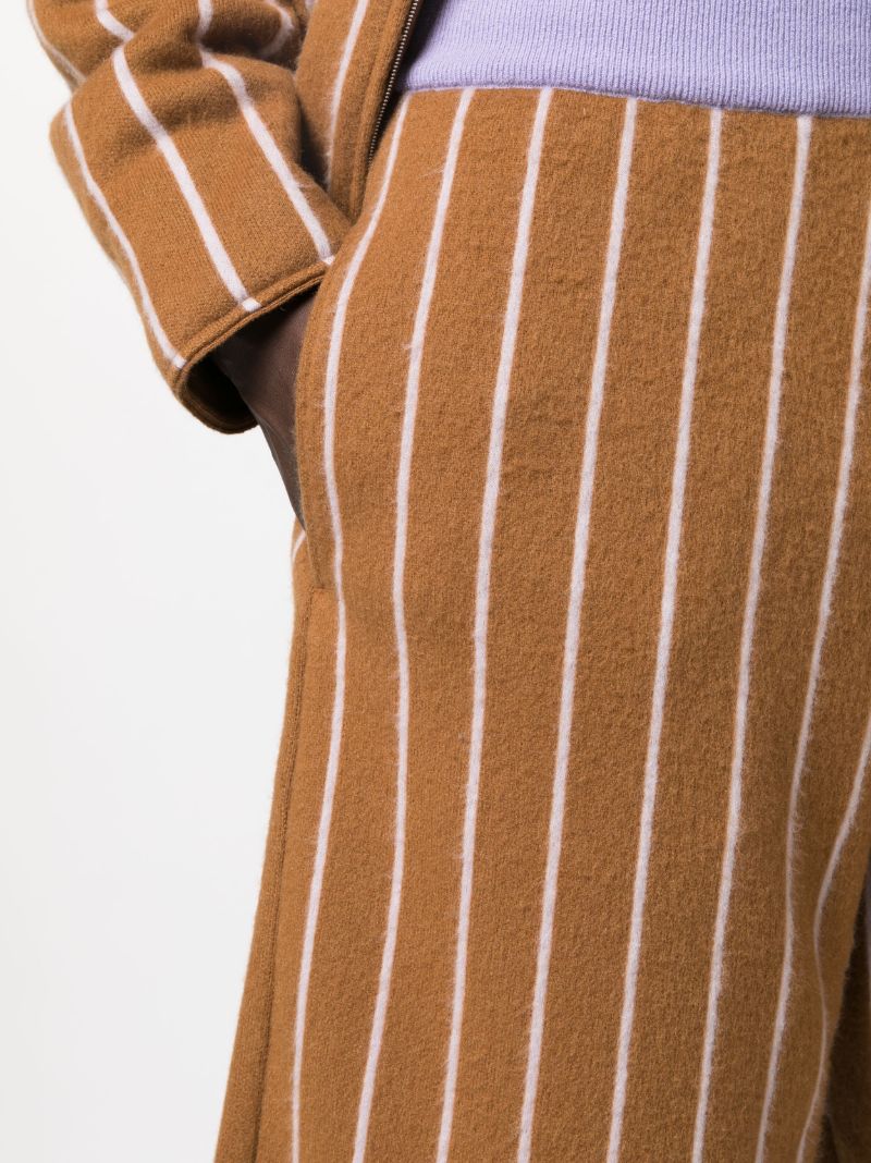 Striped Cashmere Shorts