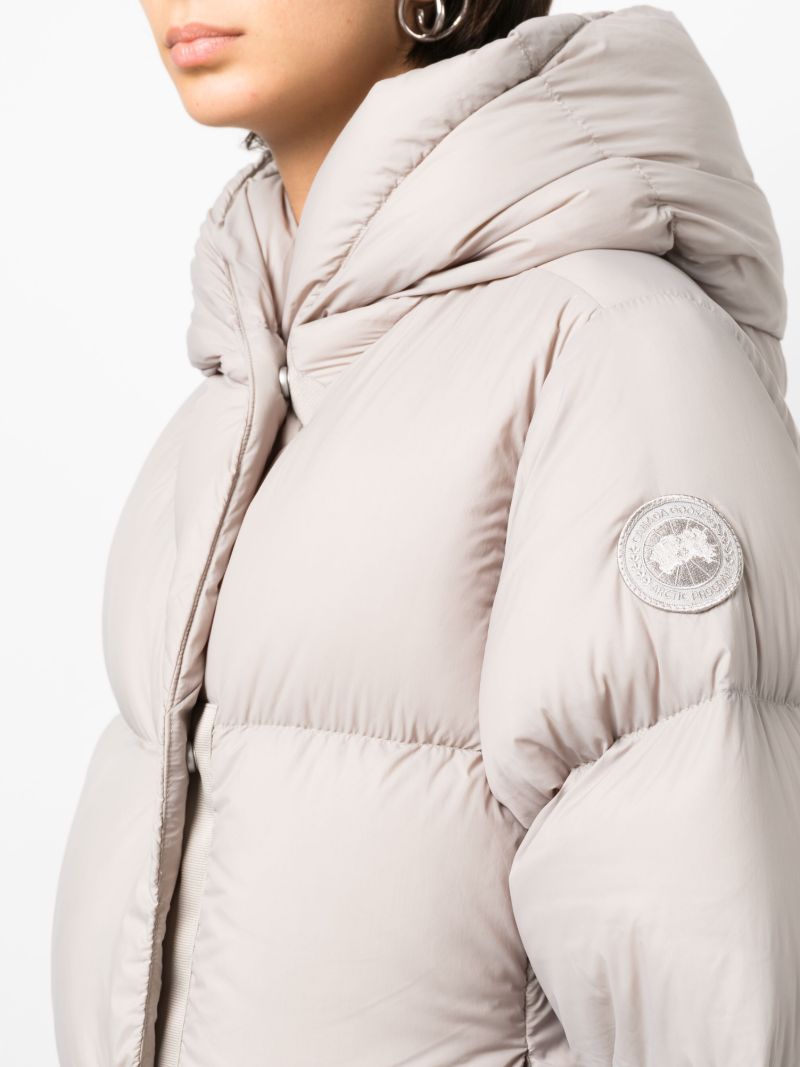 Grey Rhoda Hooded Puffer Jacket