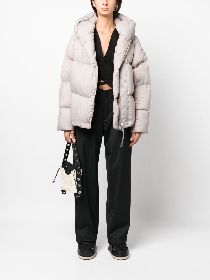Grey Rhoda Hooded Puffer Jacket