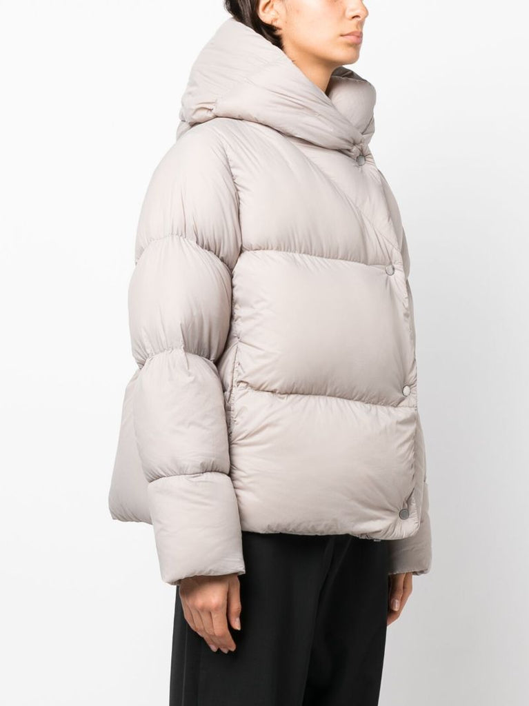Grey Rhoda Hooded Puffer Jacket