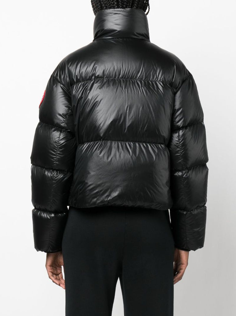 Black Cypress Cropped Puffer Jacket