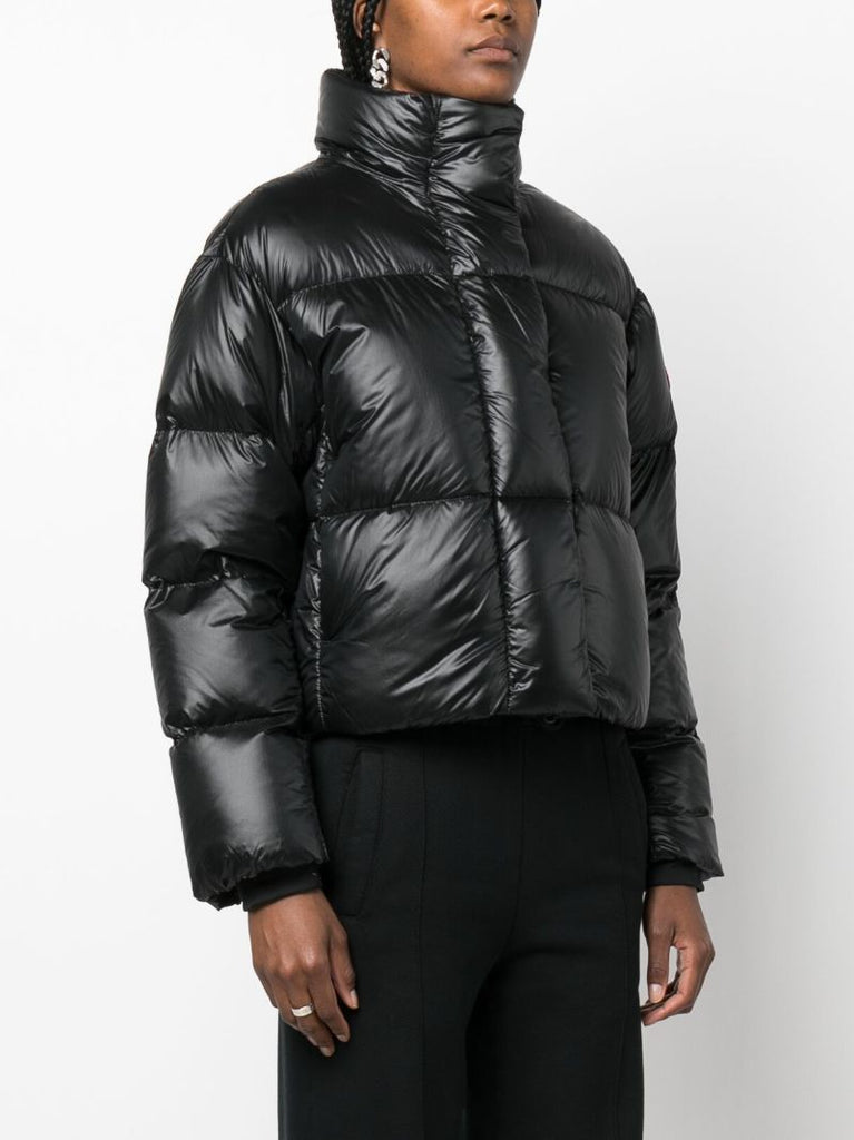 Black Cypress Cropped Puffer Jacket