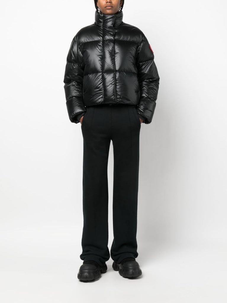 Black Cypress Cropped Puffer Jacket