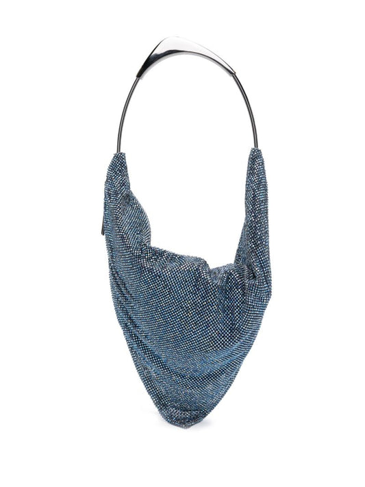 Blue Ursolina Crystal Shoulder Bag