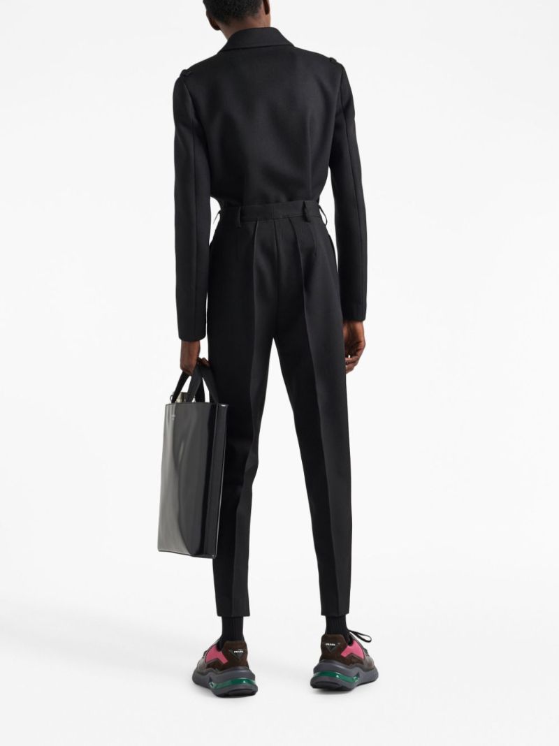 Black Wool Single-breasted Jacket