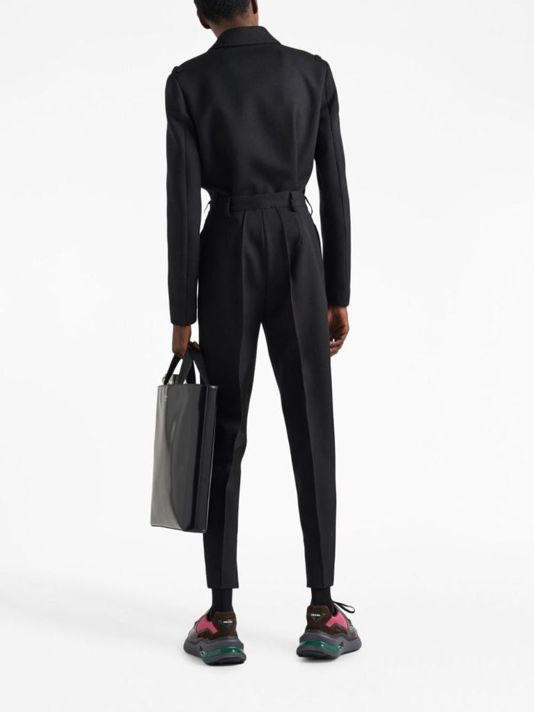 Black Wool Single-breasted Jacket