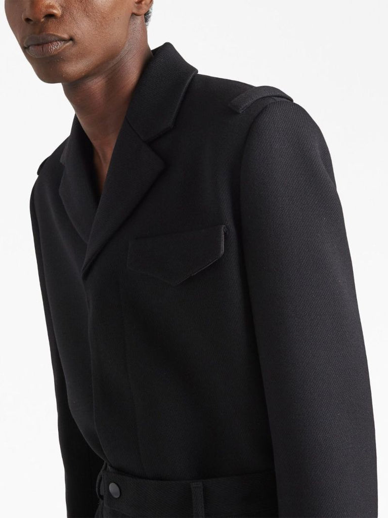 Black Wool Single-breasted Jacket