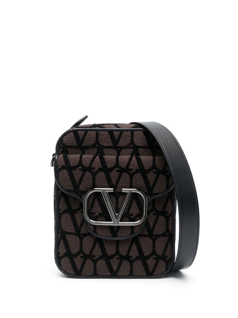 Black Toile Iconographe Canvas Shoulder Bag
