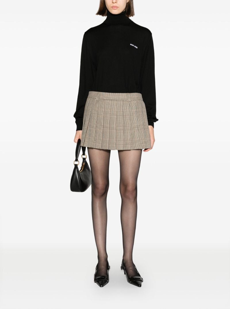 Black Logo-intarsia Virgin-wool Sweater