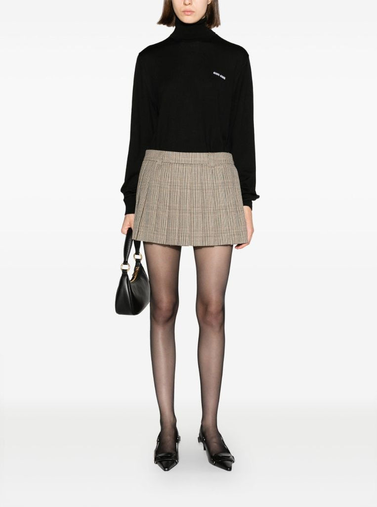 Black Logo-intarsia Virgin-wool Sweater