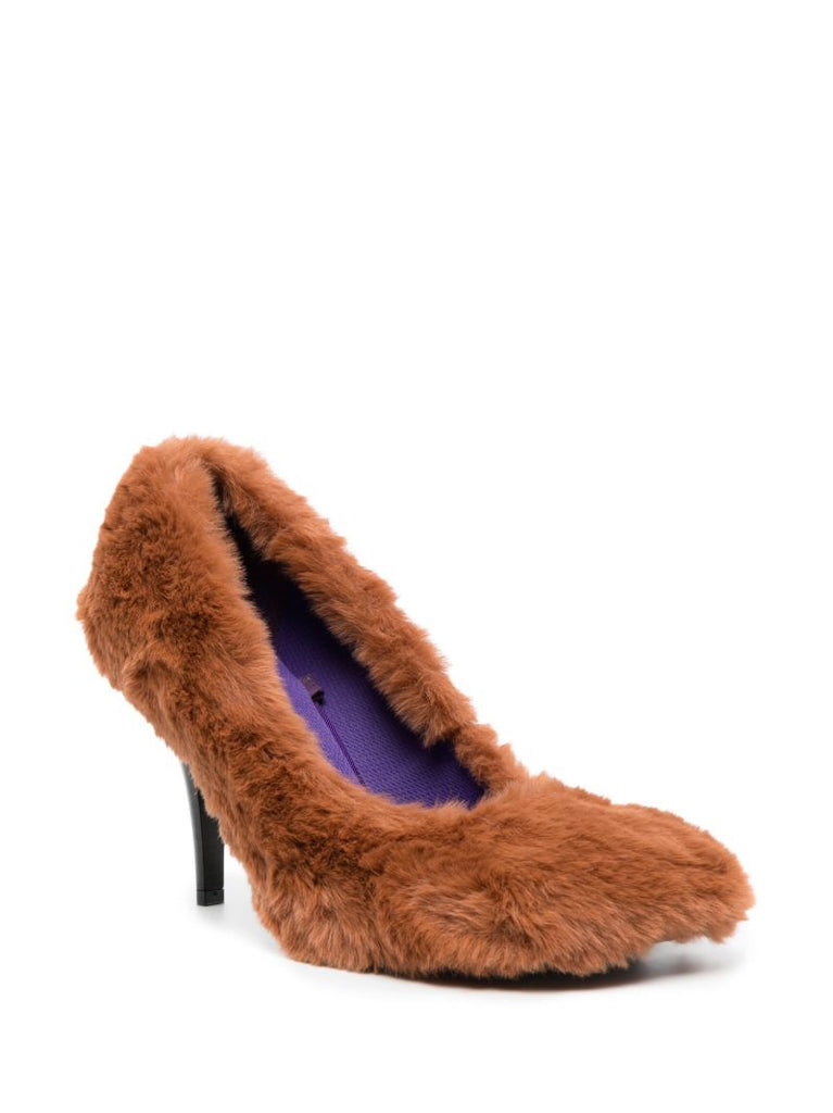 Brown 95 Ryder Shaggy Pumps